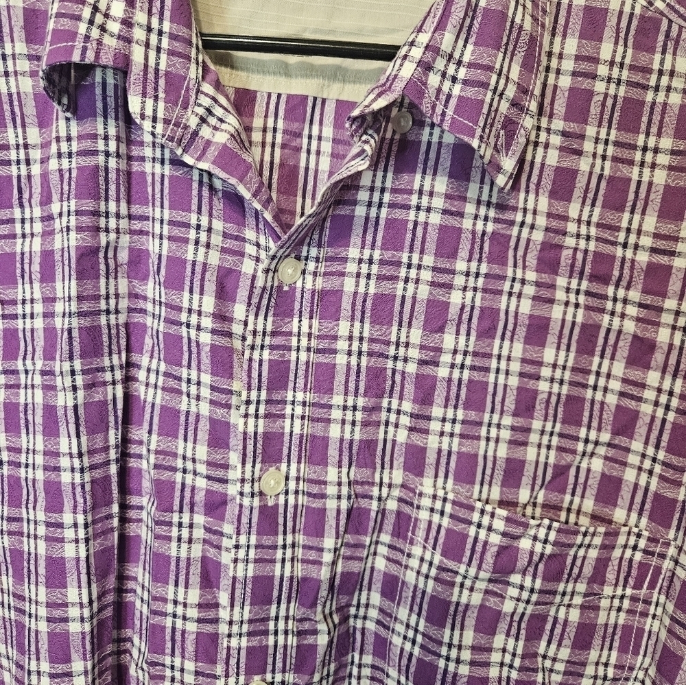 Tasso Elba Mens Shirt XXL Purple - Picture 3 of 6